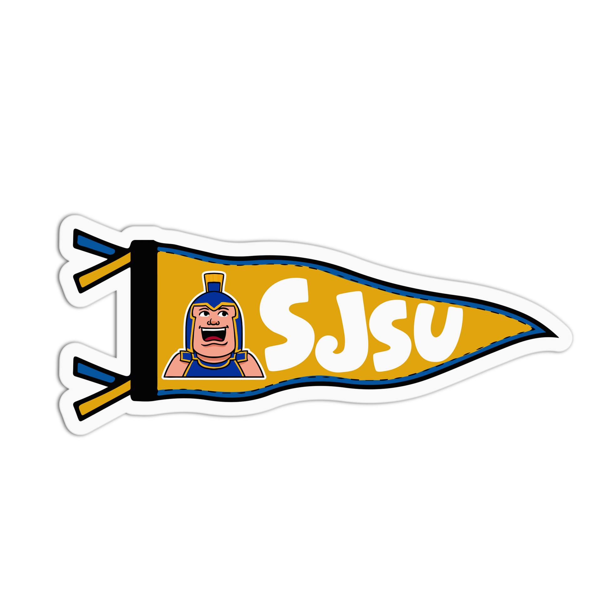 SJSU University Flag Sticker