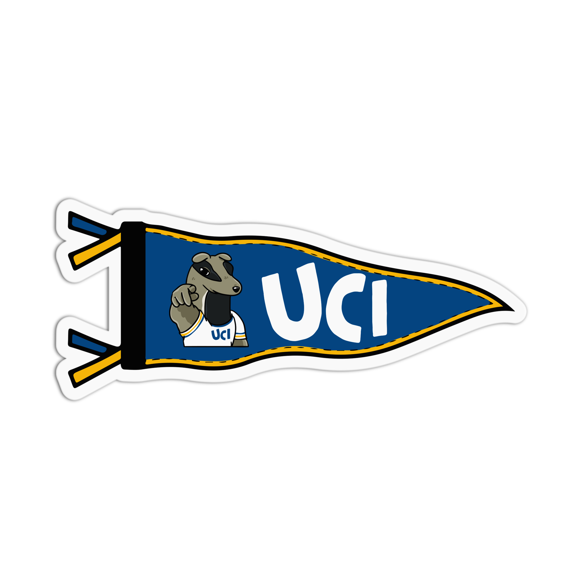 UCI University Flag Sticker