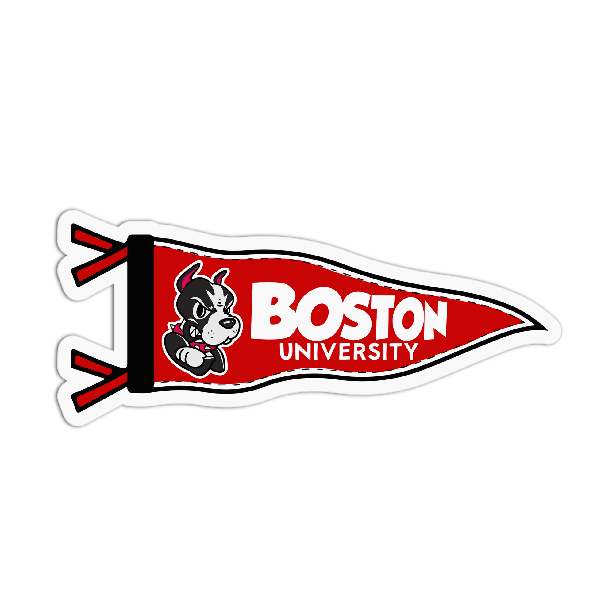 BOSTON University Flag Sticker