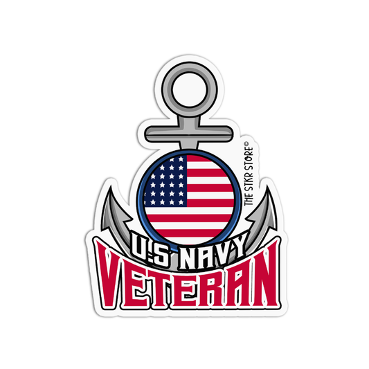 US Navy Veteran anchor Sticker