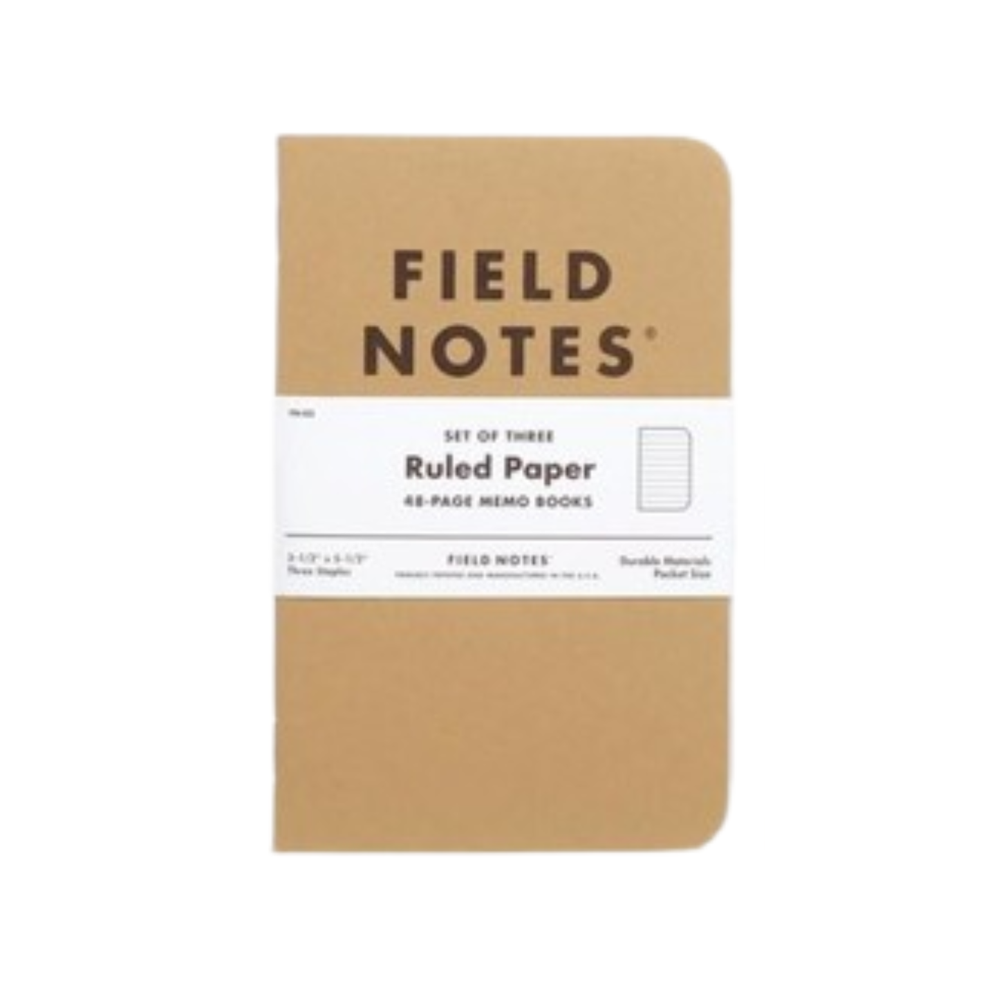 Original Kraft 3-Packs Memo Books - The Stkr Store