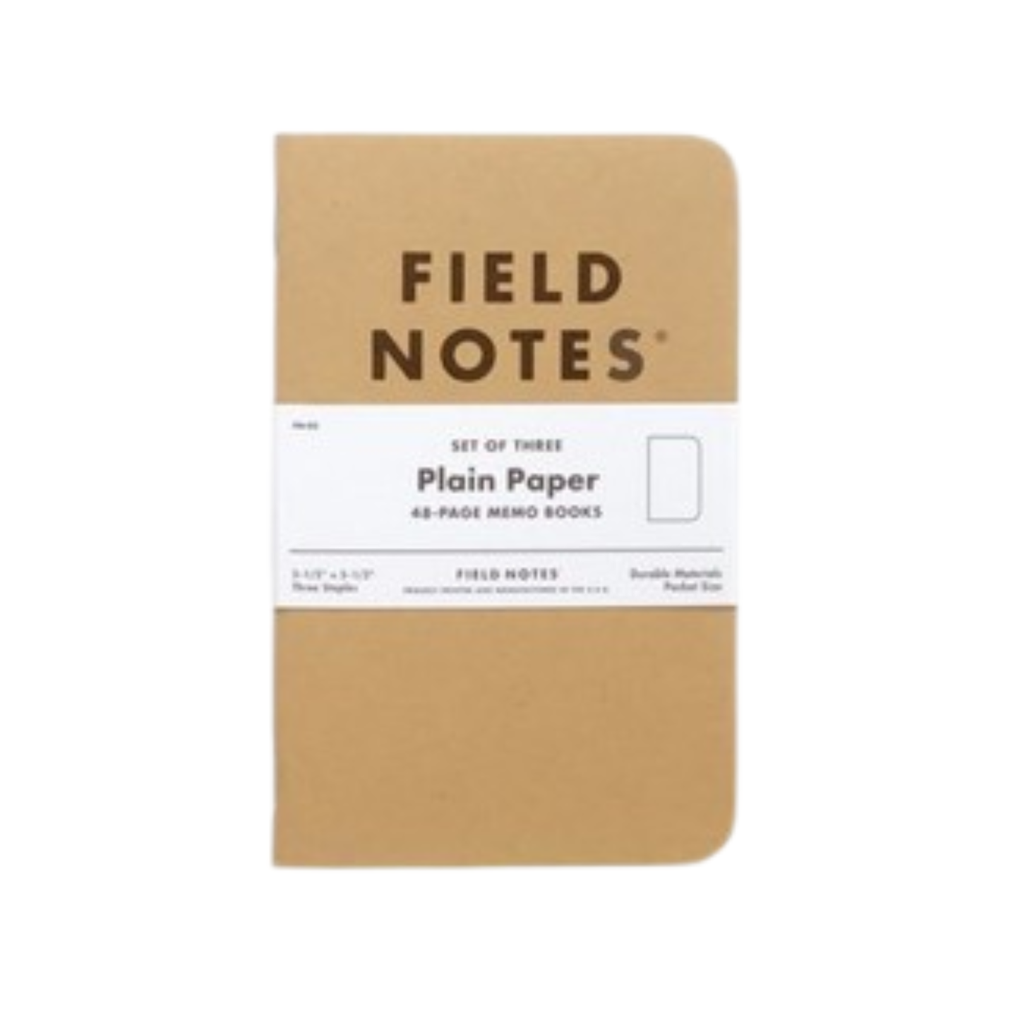 Original Kraft 3-Packs Memo Books - The Stkr Store
