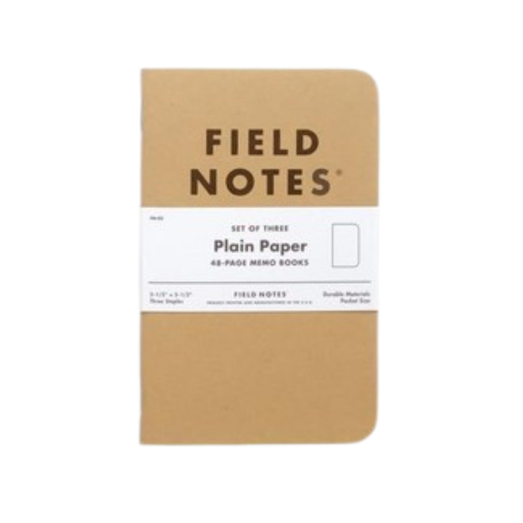 Original Kraft 3-Packs Memo Books - The Stkr Store