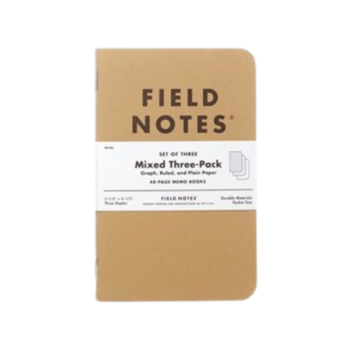 Original Kraft 3-Packs Memo Books - The Stkr Store