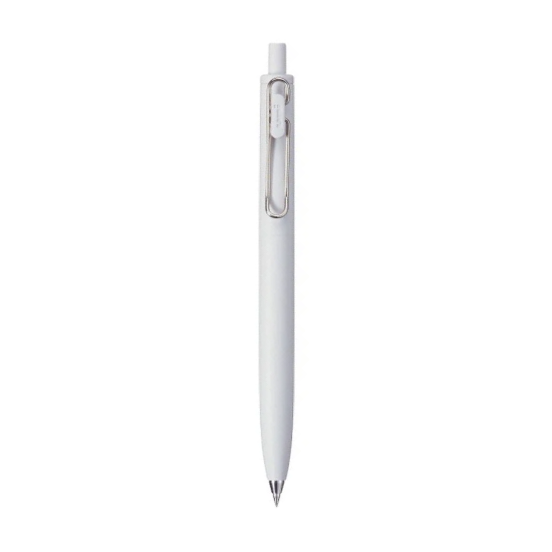 White pen with stylus on a white background