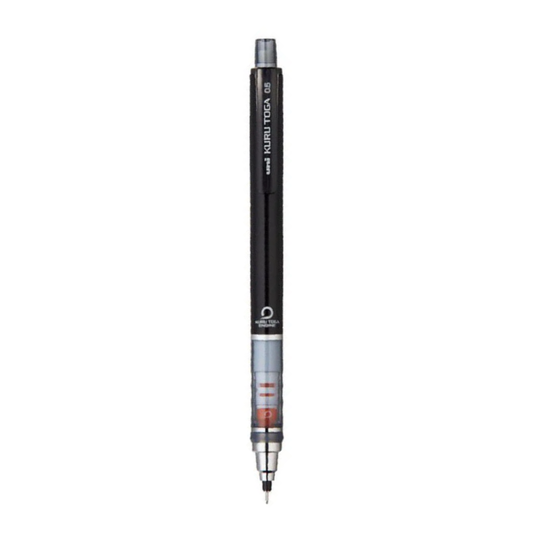 Black mechanical pencil on a white background