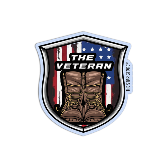 The Veteran Boots Sticker