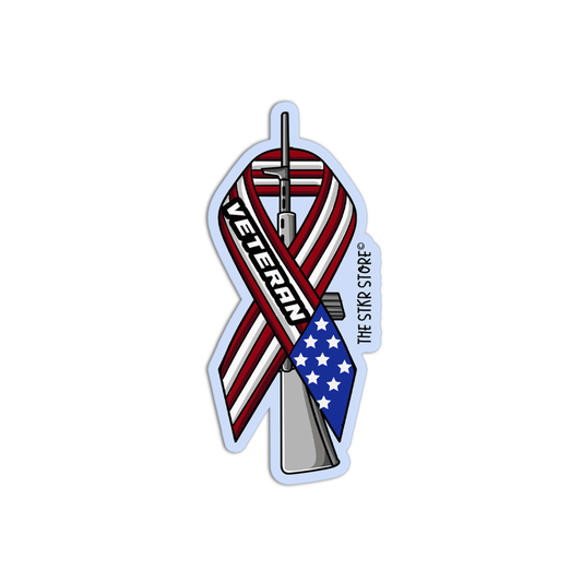 Veteran Ribbon Sticker