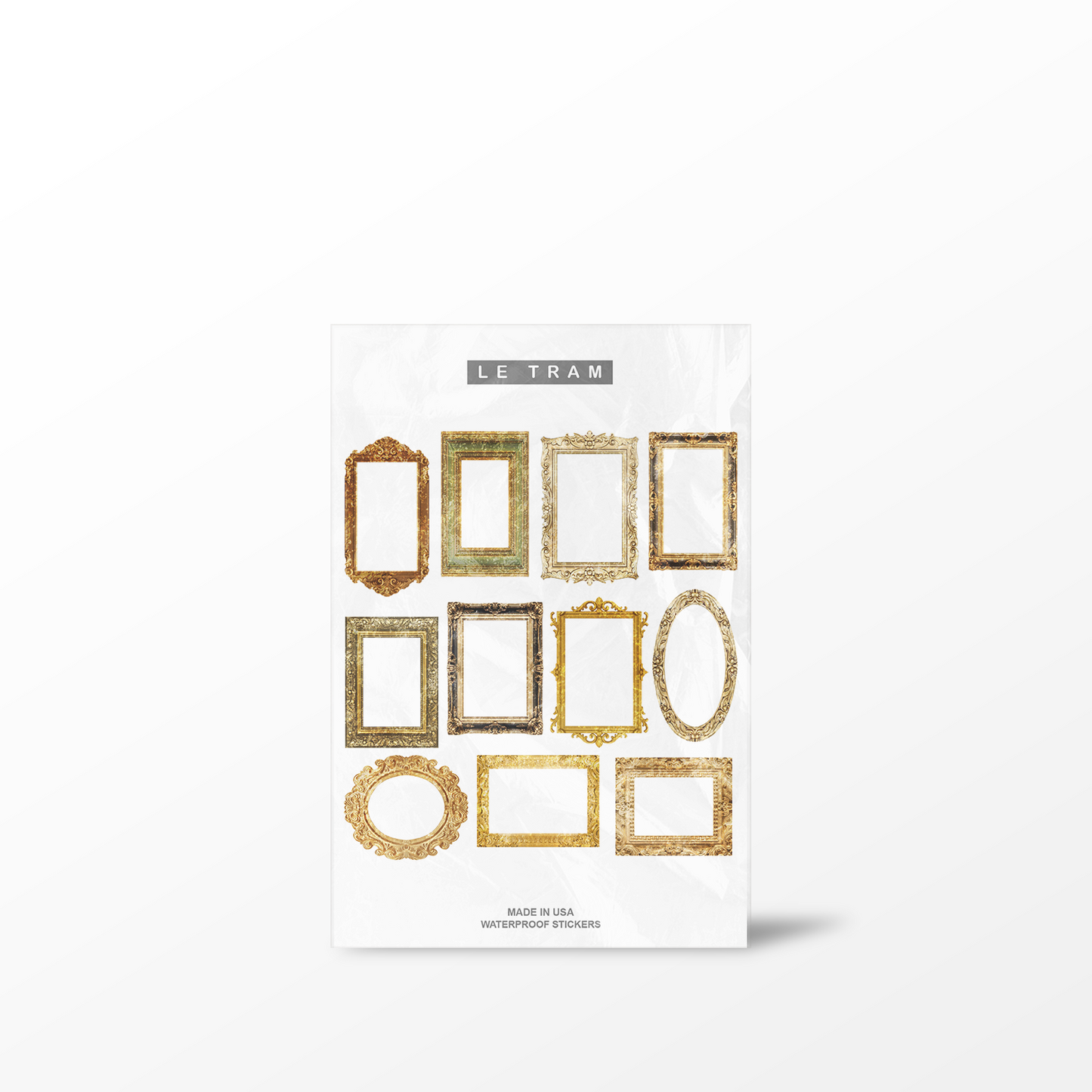 Le Tram Vintage Frames - Clear Sticker Sheet