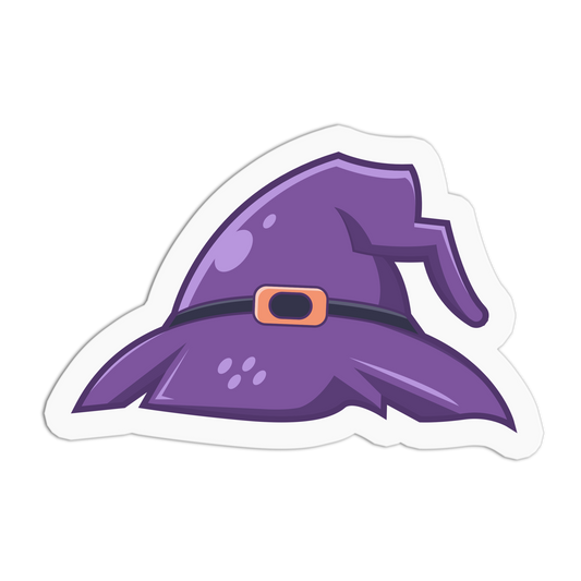 Witch Hat Halloween Textured Stickers