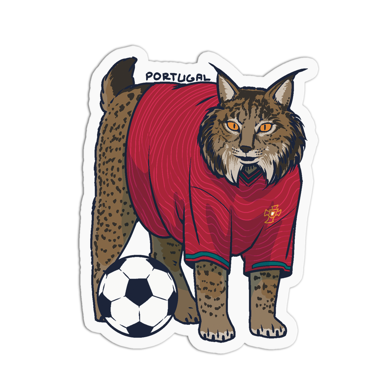 Portugal Lynx Soccer World Cup Sticker
