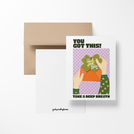 You Got This Take A Deep Breath Greeting Card