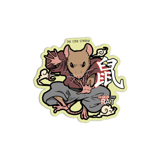 Year Of The Rat Zodiac Stickers