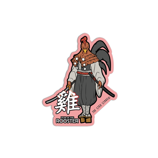 Year Of The Rooster Zodiac Stickers