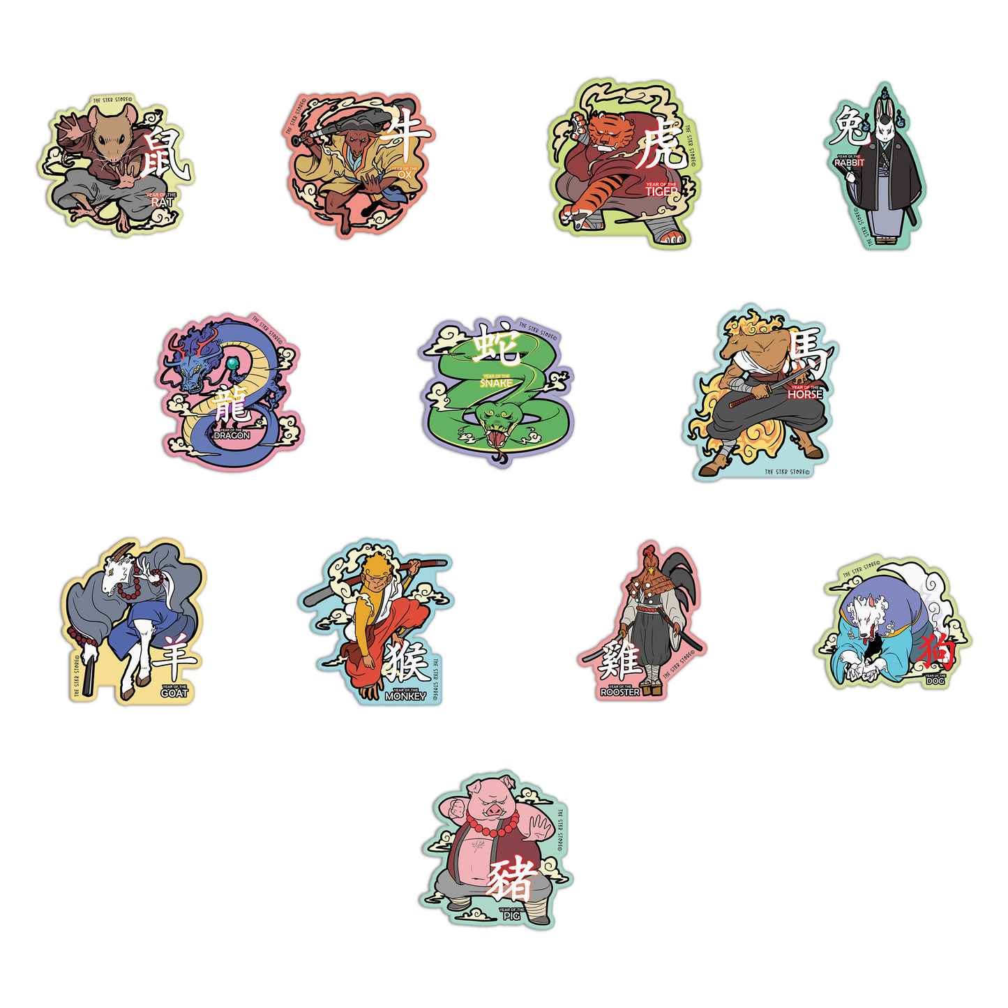 Zodiac Pack Stickers Sheet