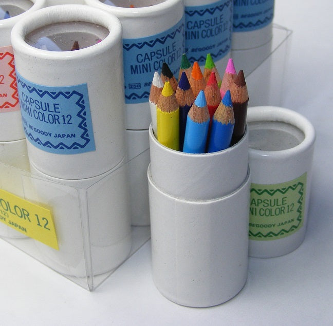 Mini Capsule Color Pencil 12 Set - The Stkr Store