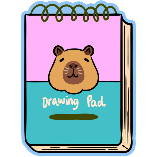 Capybara Pad Art Materials Stickers
