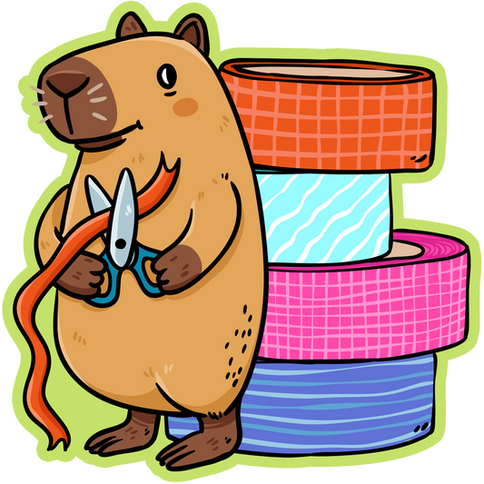 Capybara Tape Art Materials Stickers