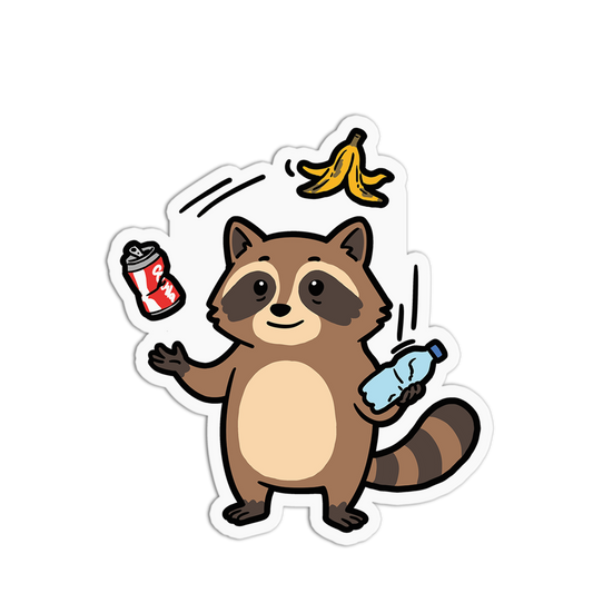 Trash Juggling Pro - Cute Animal Sticker - The Stkr Store