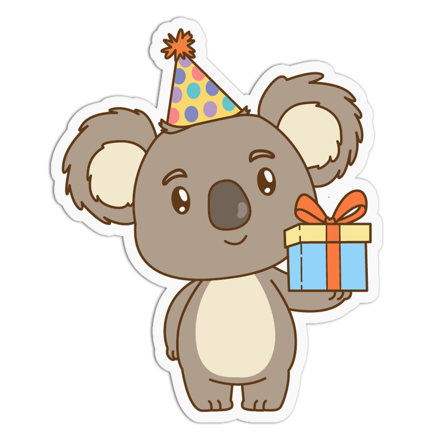 Gift Koala Animals Birthday Sticker