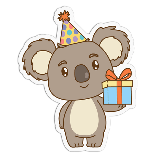 Gift Koala Animals Birthday Sticker