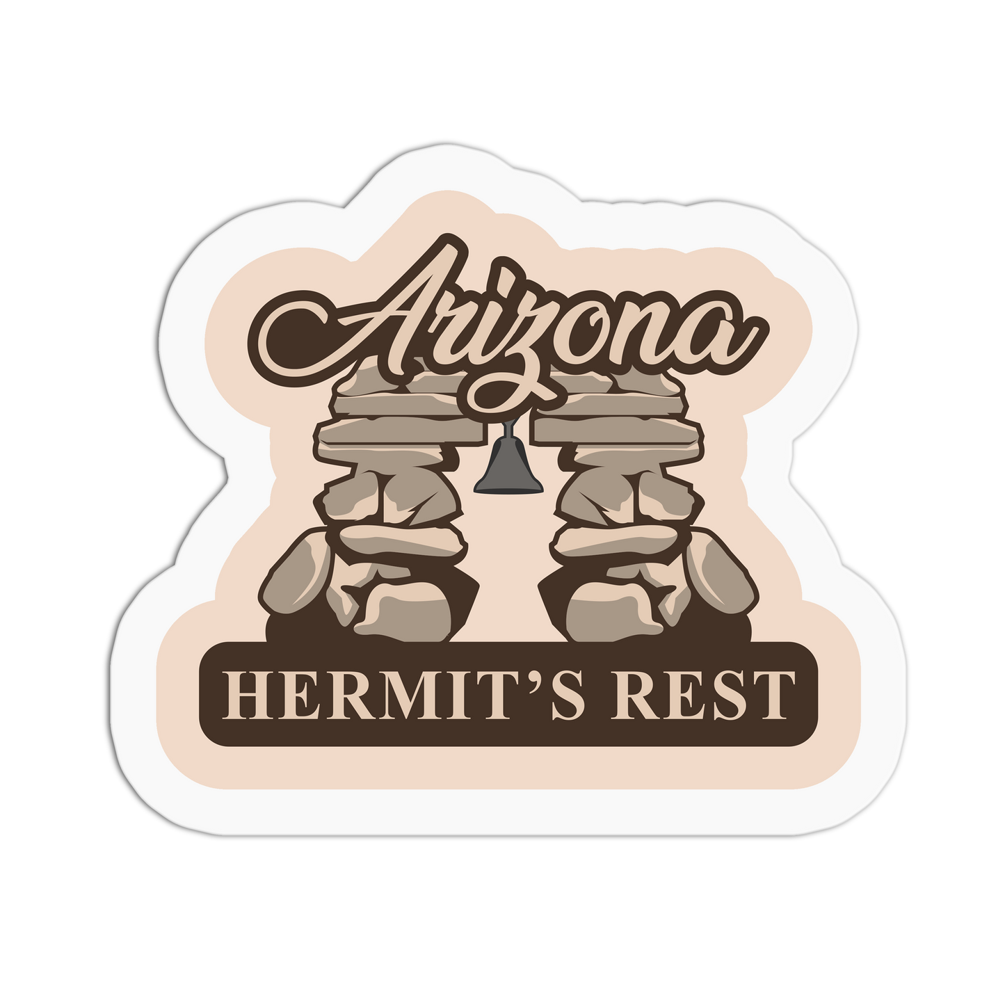 Hermit's Rest - Travel Series Arizona Sticker - The Stkr Store