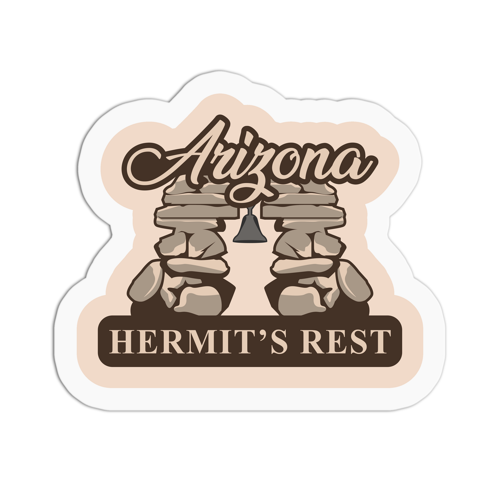 Hermit's Rest - Travel Series Arizona Sticker - The Stkr Store