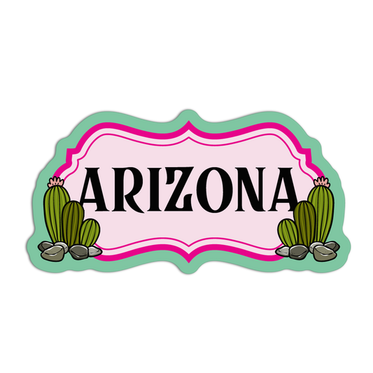 Pink Frame - Coquette Arizona Sticker