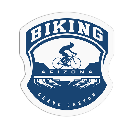 Biking Grand Canyon - Travel Series Arizona Sticker - The Stkr Store