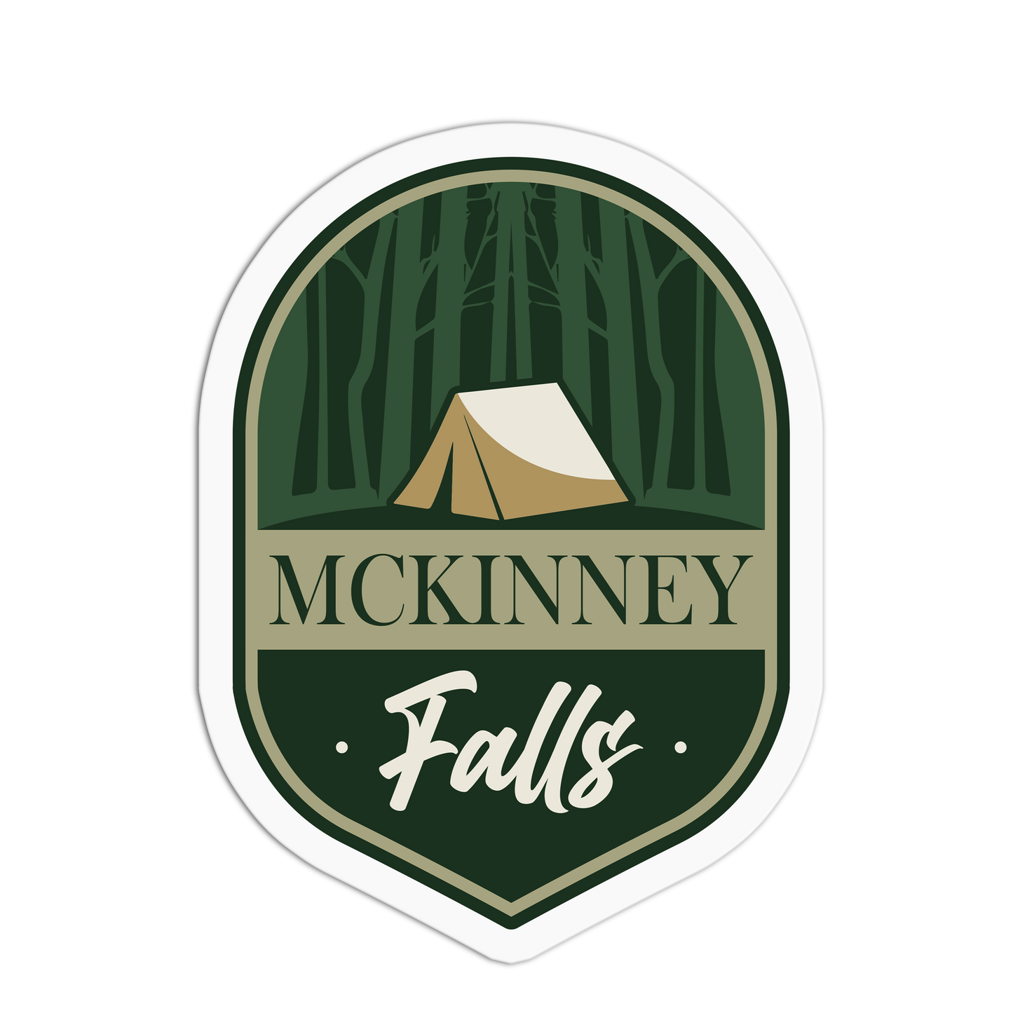 Mckinney Falls Travel Series Austin Texas Stickers