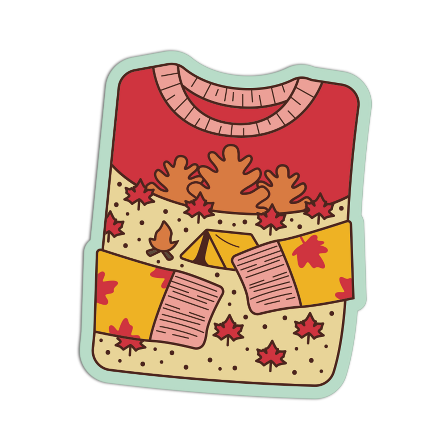 Cozy Sweater Autumn Outdoor Sticker