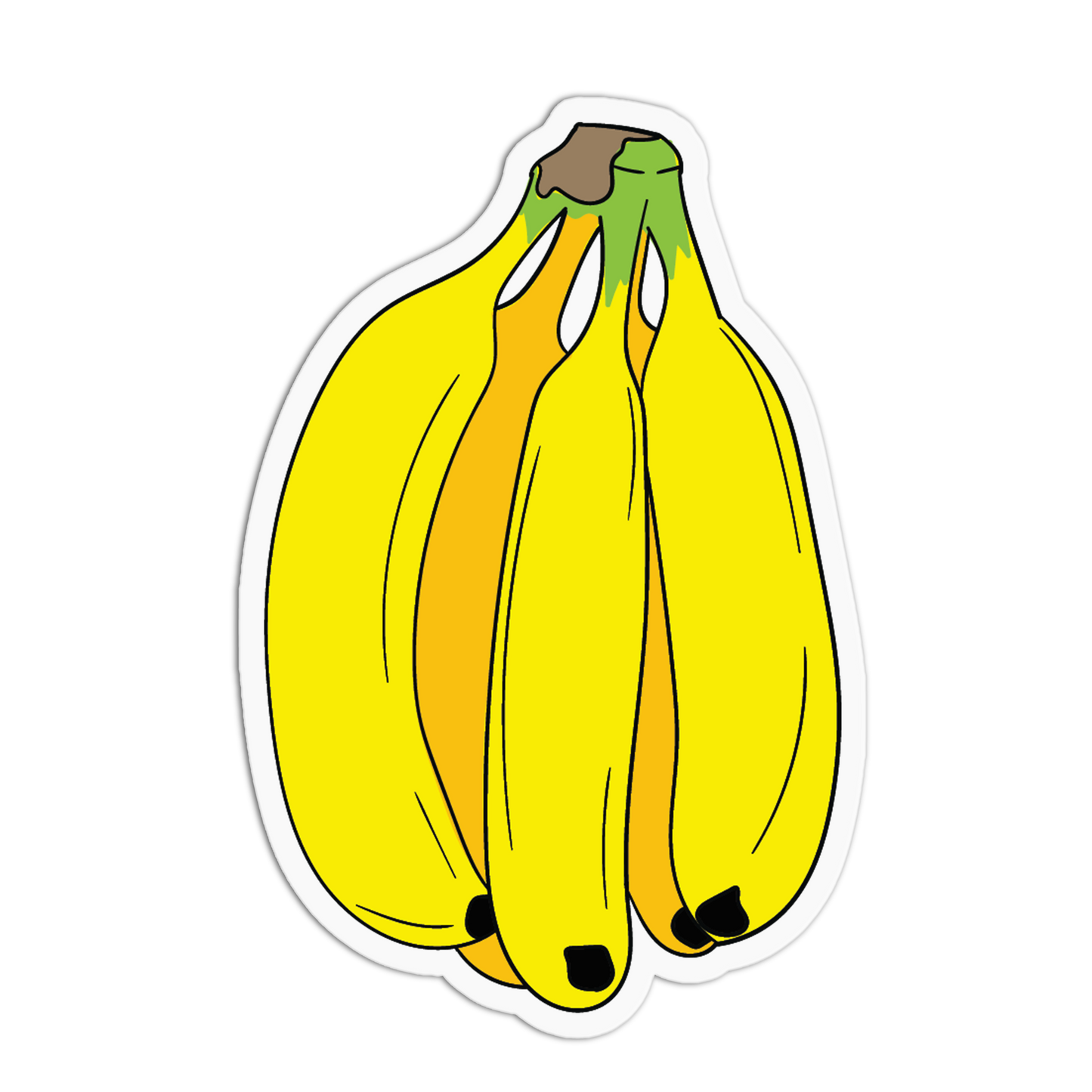Illustration of a bunch of bananas on a transparent background