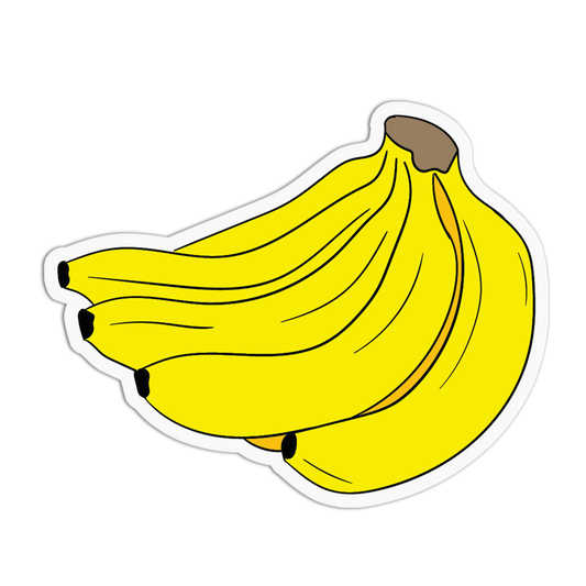 Illustration of a bunch of bananas on a transparent background