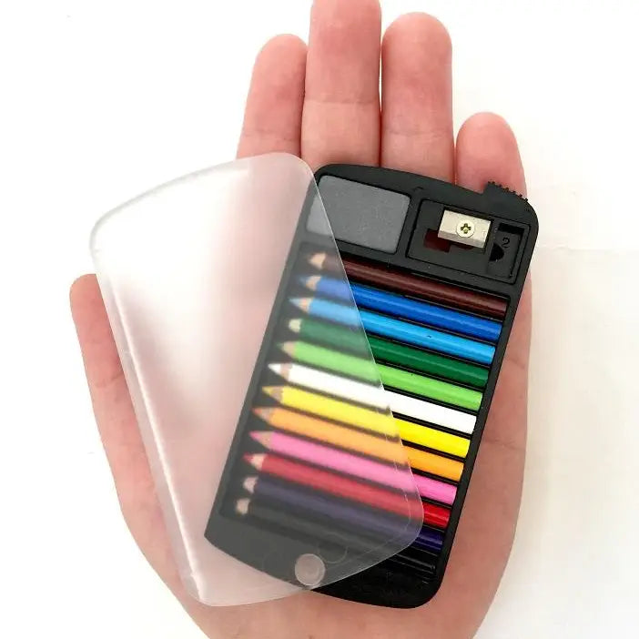 Mini Color Pencils in Clear Card Case - The Stkr Store