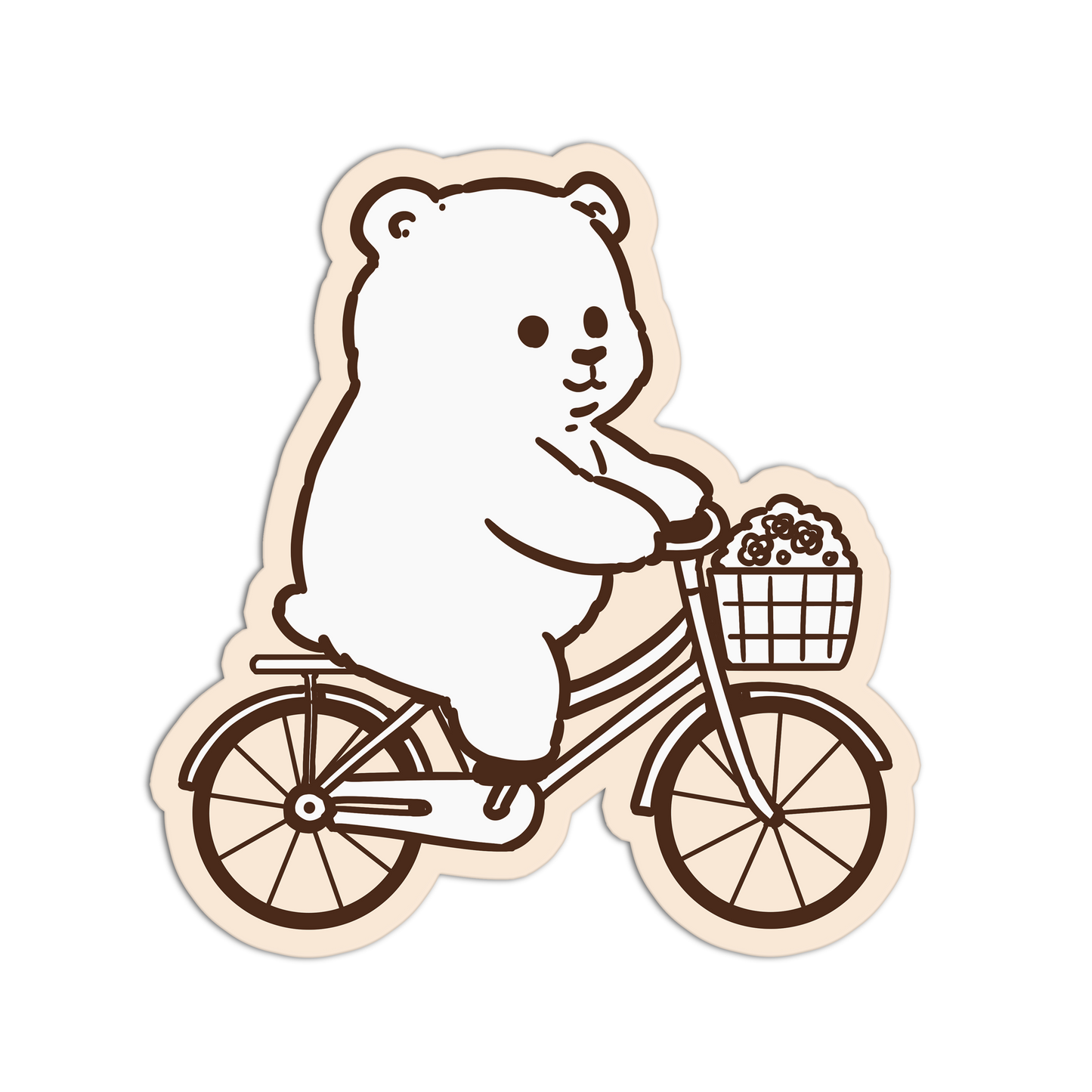 Biking Bear Stickers