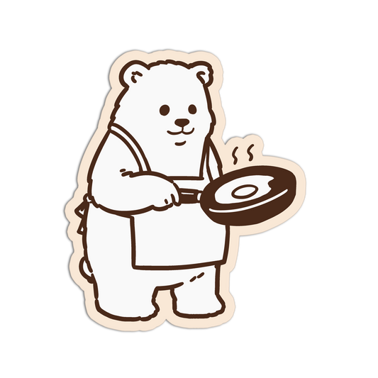 Cooking Bear Stickers