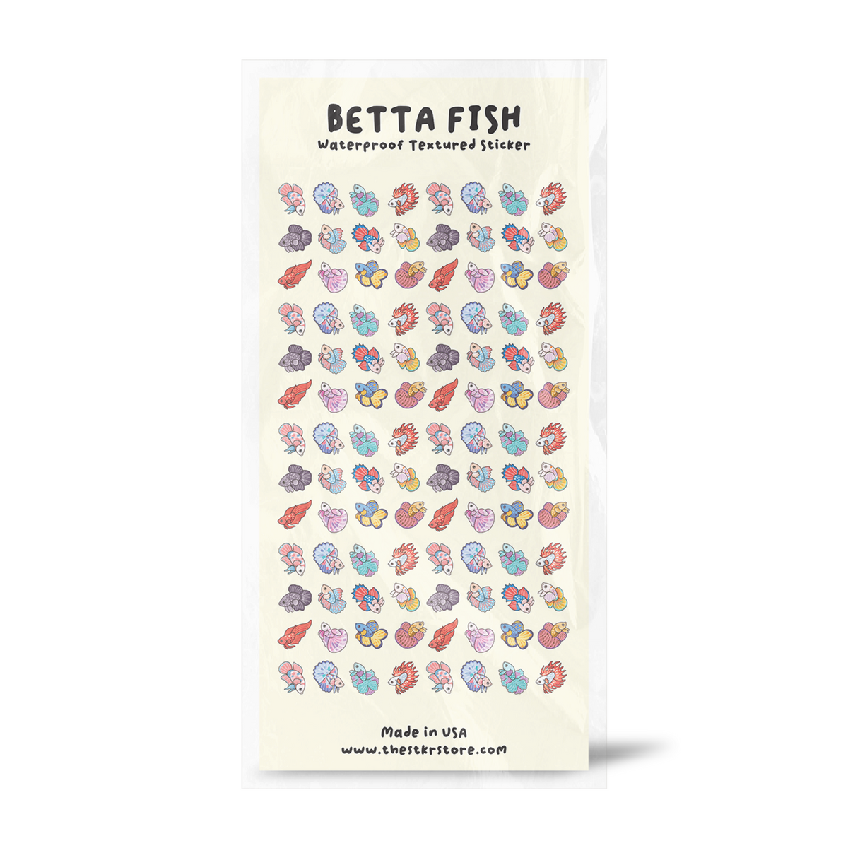 Betta Fish Sticker Sheet