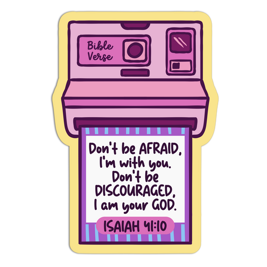 Don't Be Afraid I'm With You Bible Verse Stickers