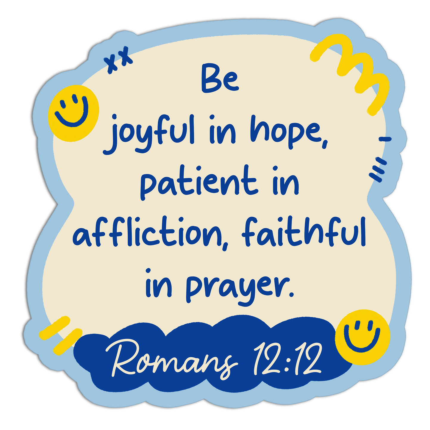Be Joyful In Hope Bible Verse Stickers