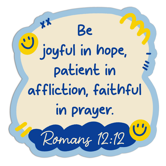 Be Joyful In Hope Bible Verse Stickers