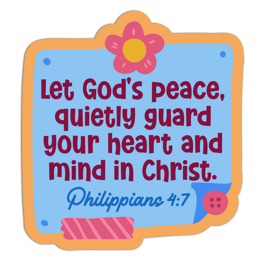Let God's Peace Bible Verse Stickers