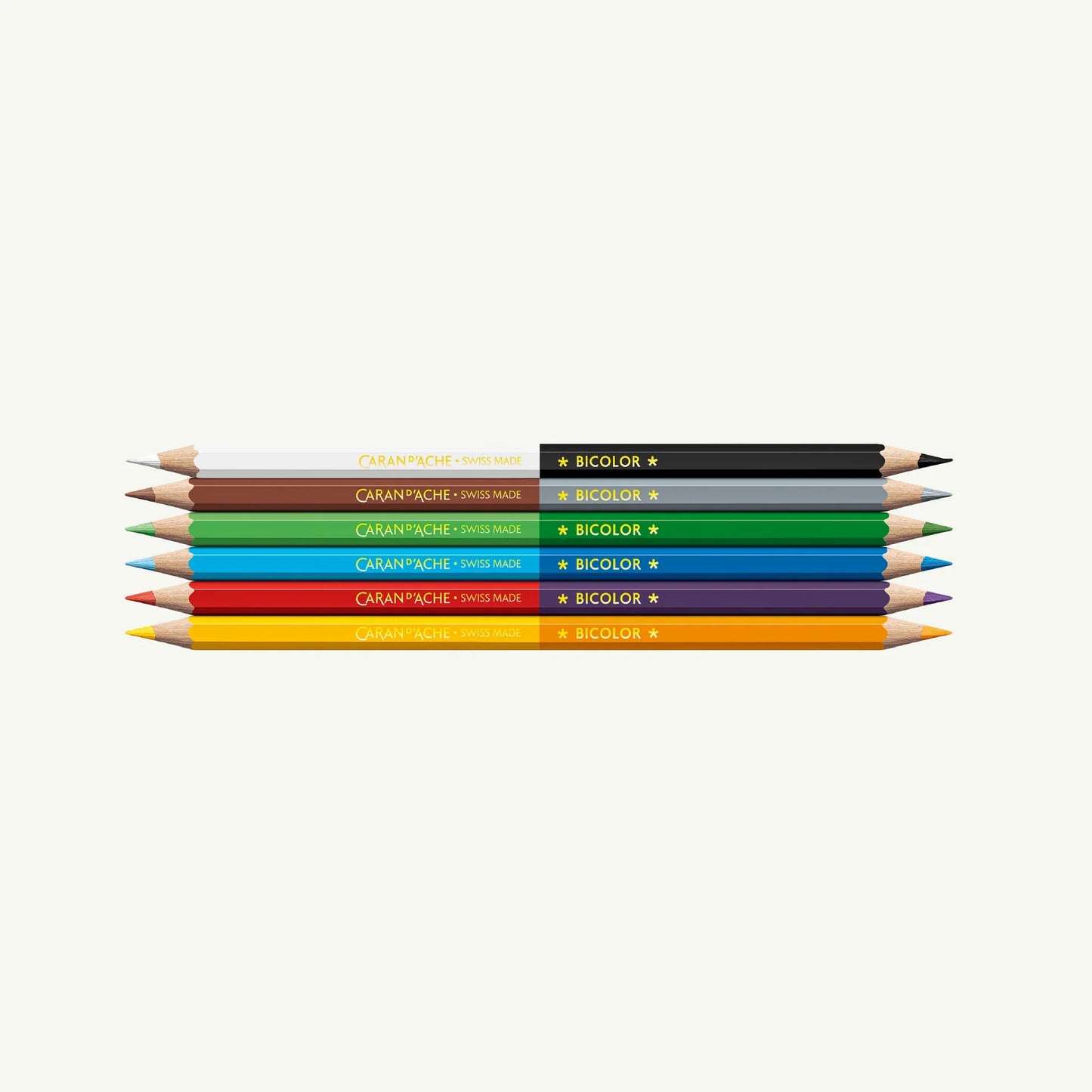 Swisscolor Bi-color Water-soluble Color Pencil Set
