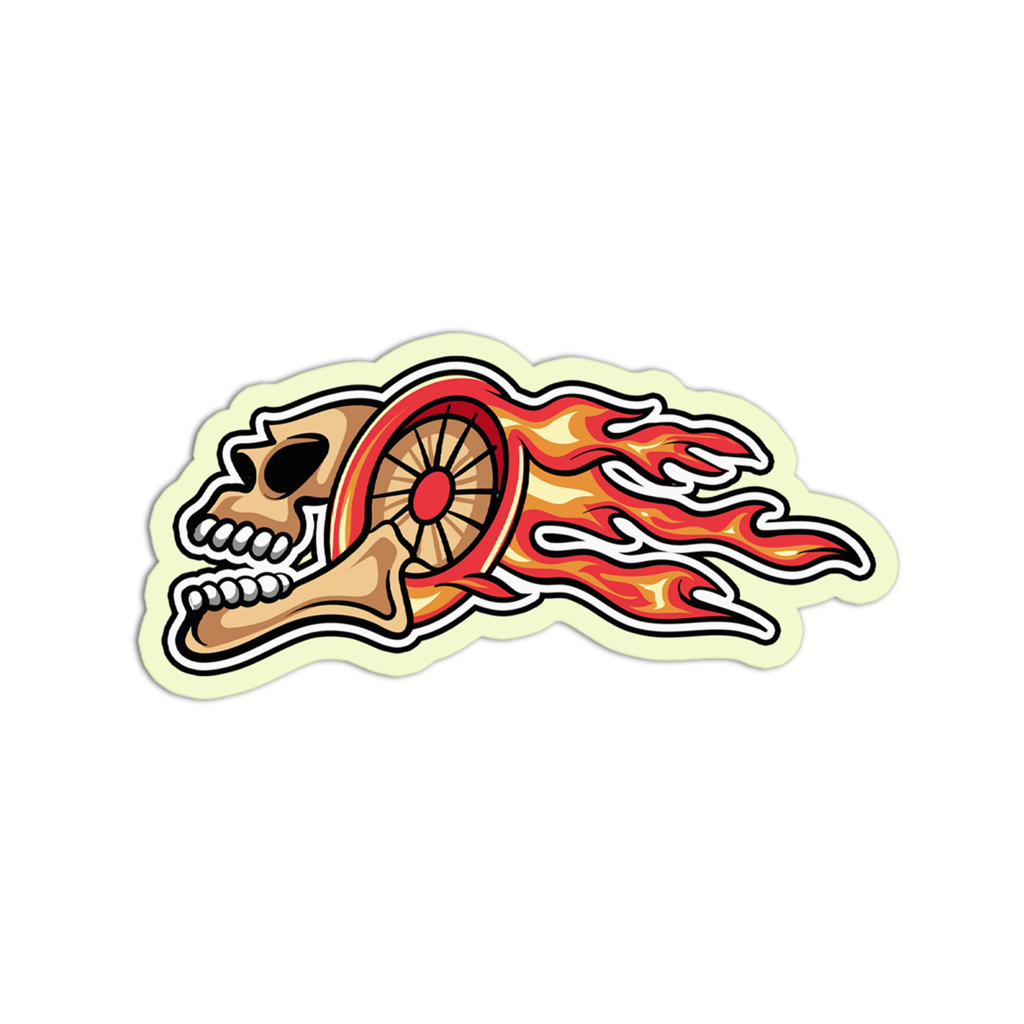 Skull on Hot Wheels
