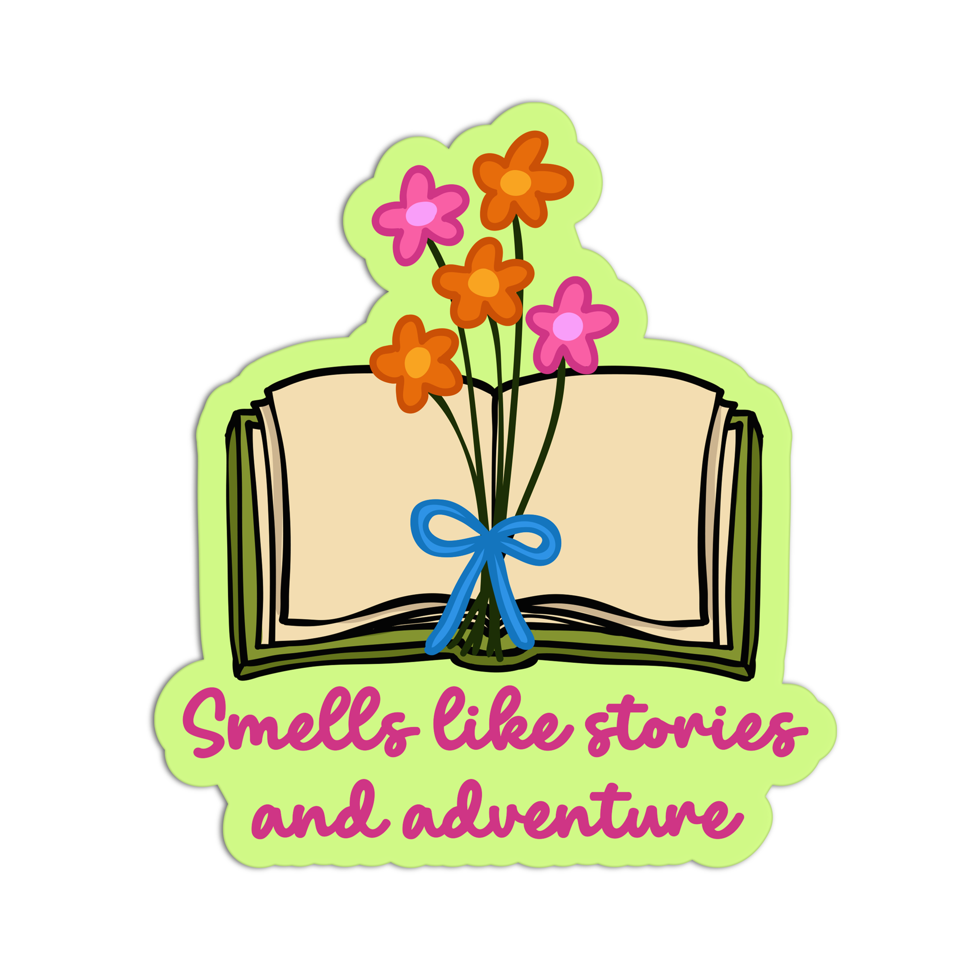 Smells Like Stories And Adventure  Books And Reading Stickers