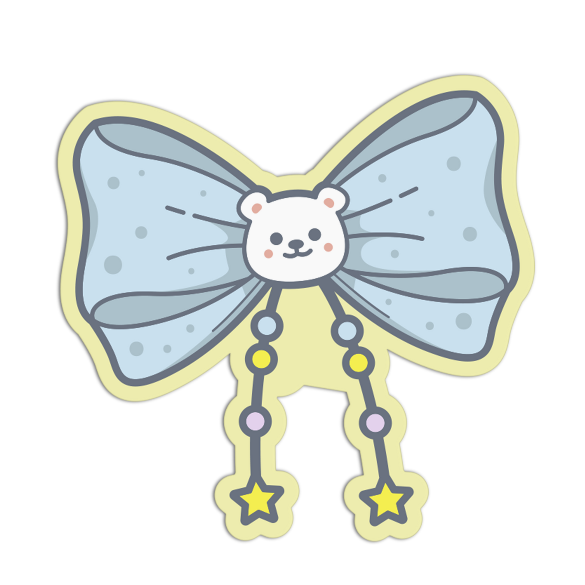 Cartoon character with butterfly wings on a white background