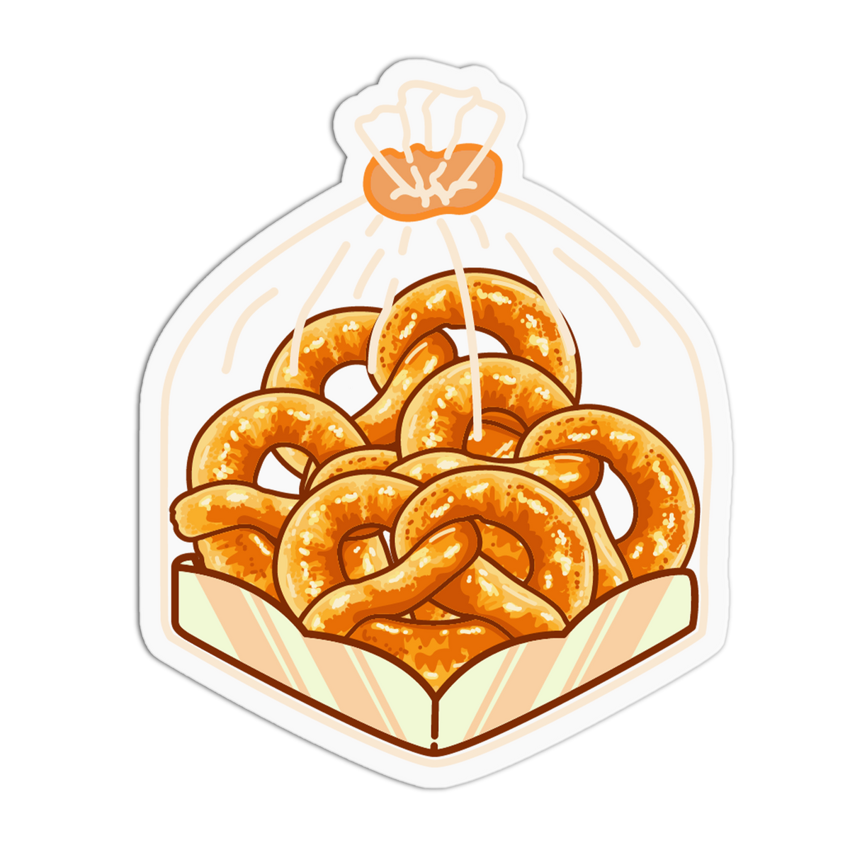 Golden Pretzel BreadTalk Sticker