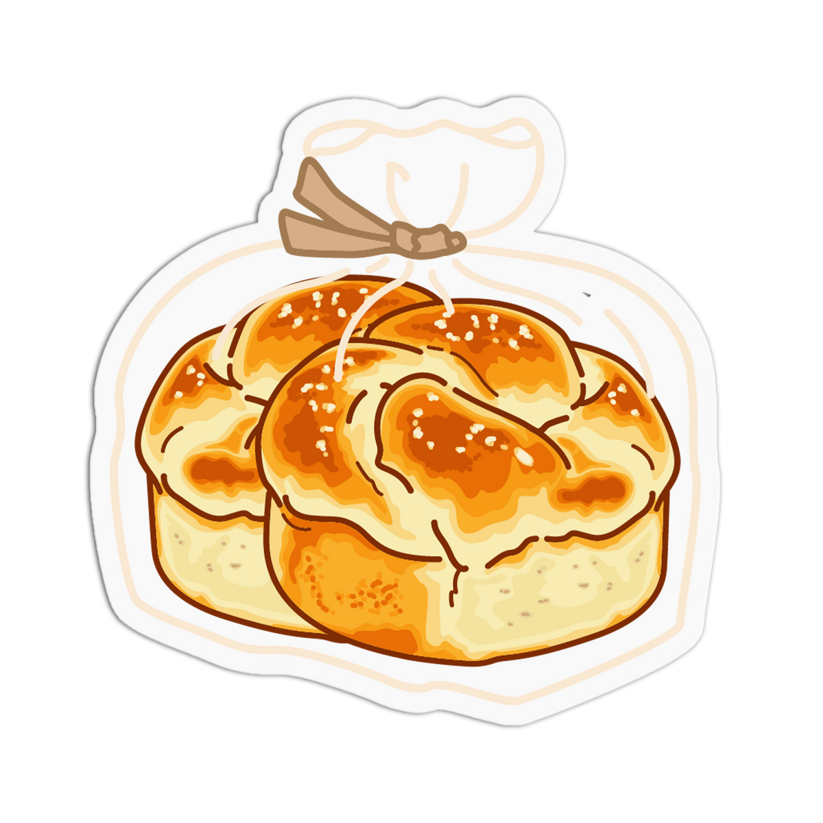 Golden Brioche BreadTalk Sticker