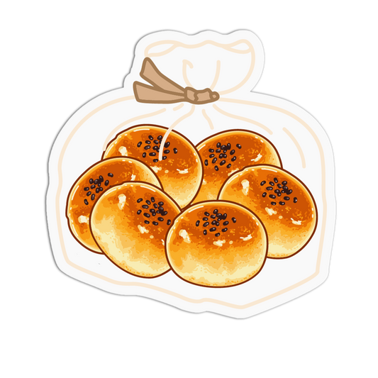 Sesame Bun BreadTalk Sticker
