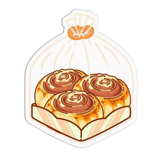 Cinnamon Roll BreadTalk Sticker