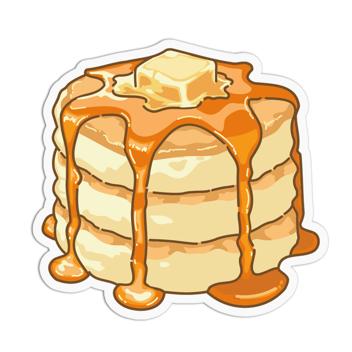 Fluffy Pancake Breakfast Food Sticker